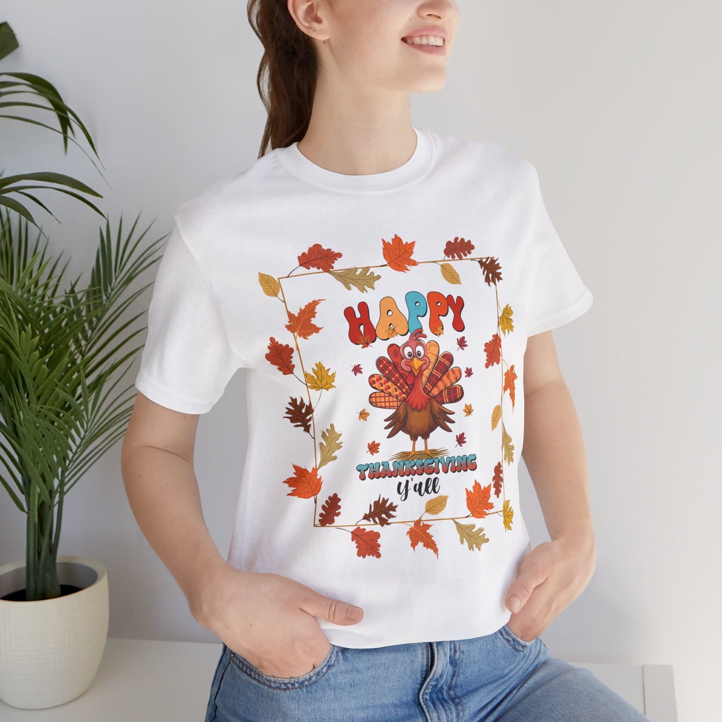 Happy Thanksgiving T-shirt, Happy Thanksgiving T-shirt, Happy thanksgiving 2024 T-shirt, Thanksgiving Gift,Turkey Shirt, Family Thanksgiving, Holiday Outfit.