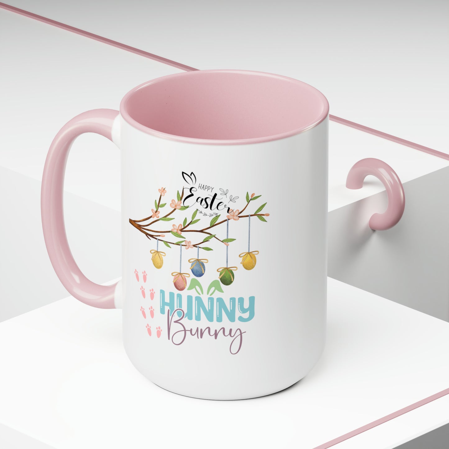 Hunny Bunny Two-Tone Coffee Mugs, 15oz