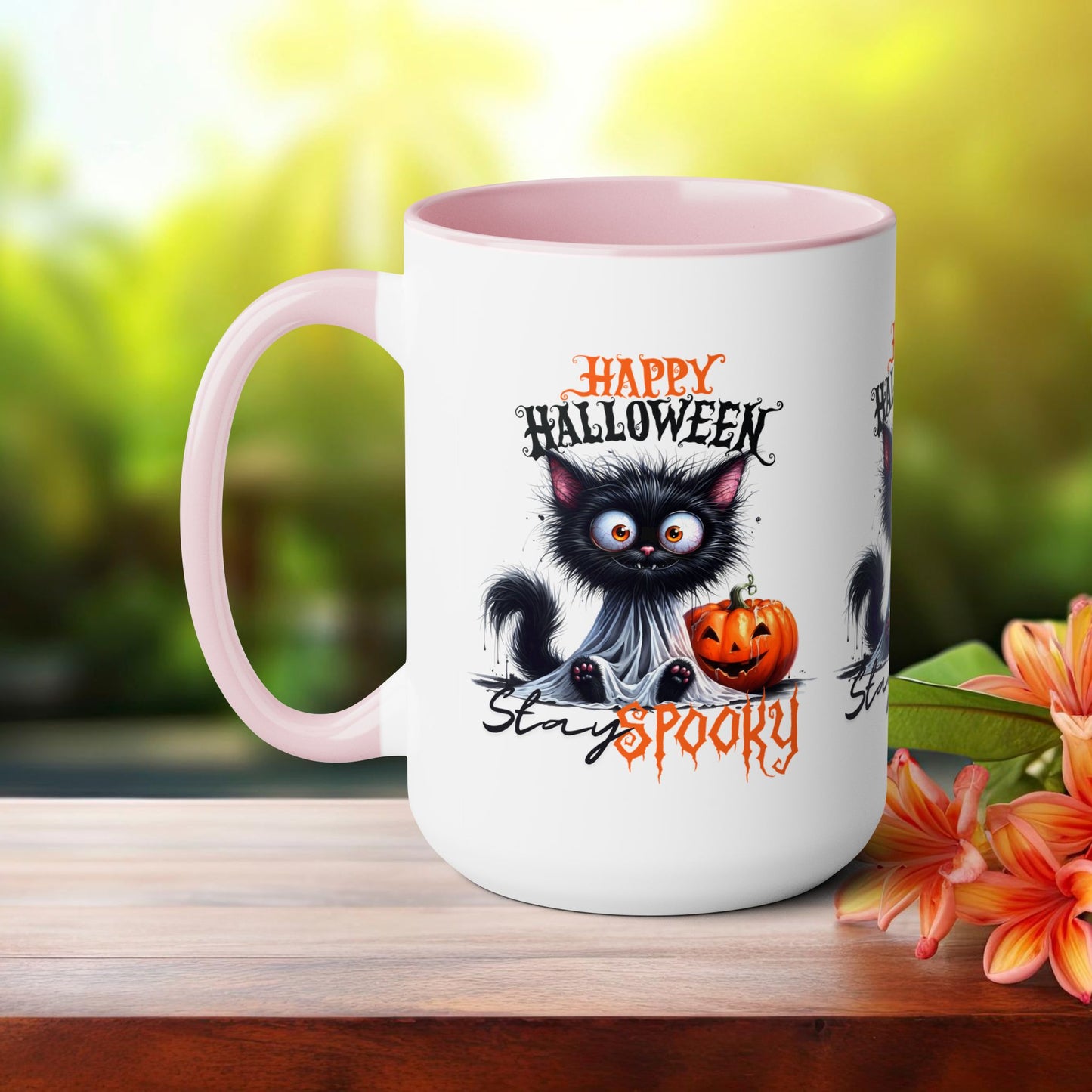 Stay Spooky Happy Halloween Coffee Mug,  Let's Go Halloween Coffee Mug, Trick or Treat Halloween Coffee Mug, Cute Ghost Coffee Mug, Spooky Season Halloween Coffee Mug.