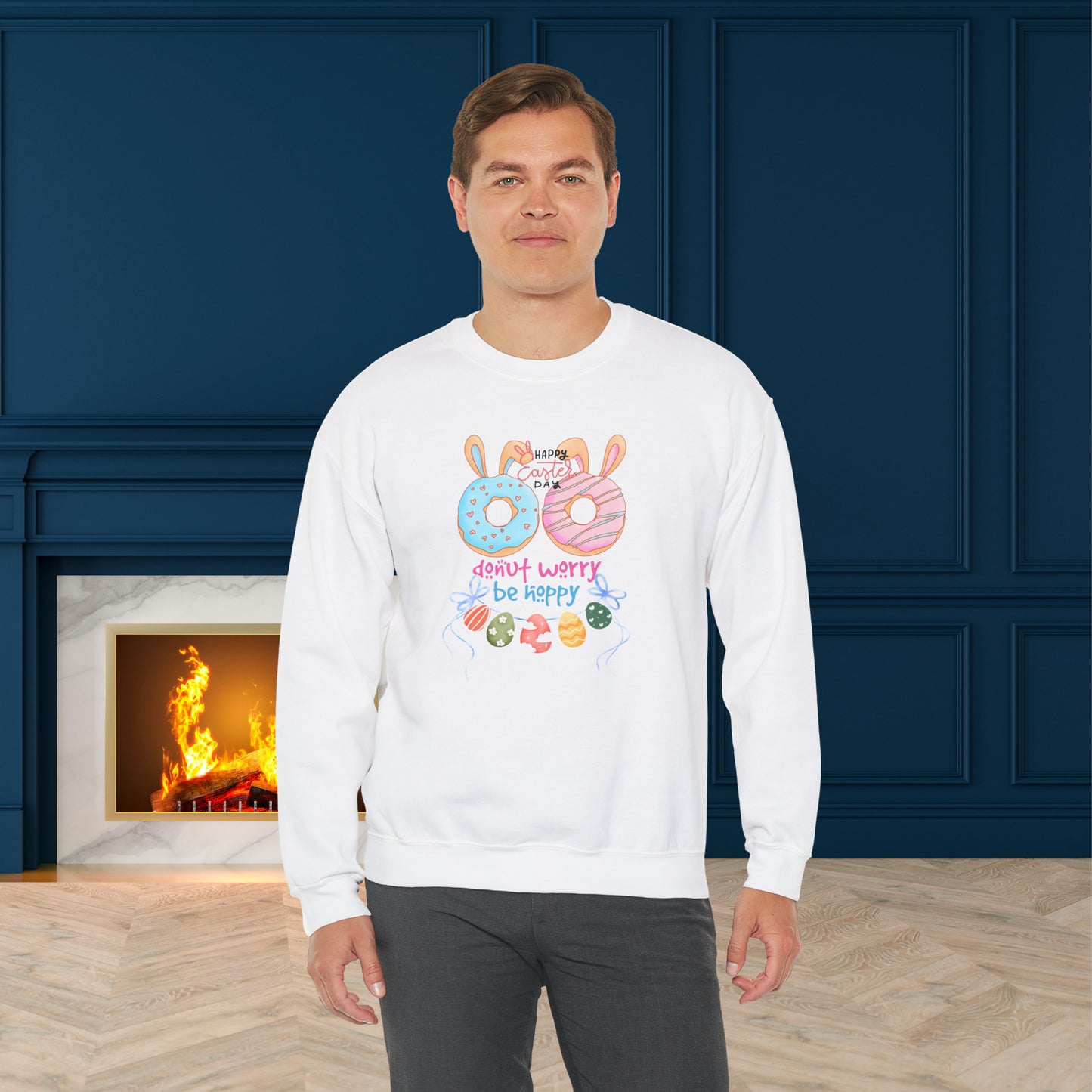 Happy Easter Unisex Crewneck Sweatshirt