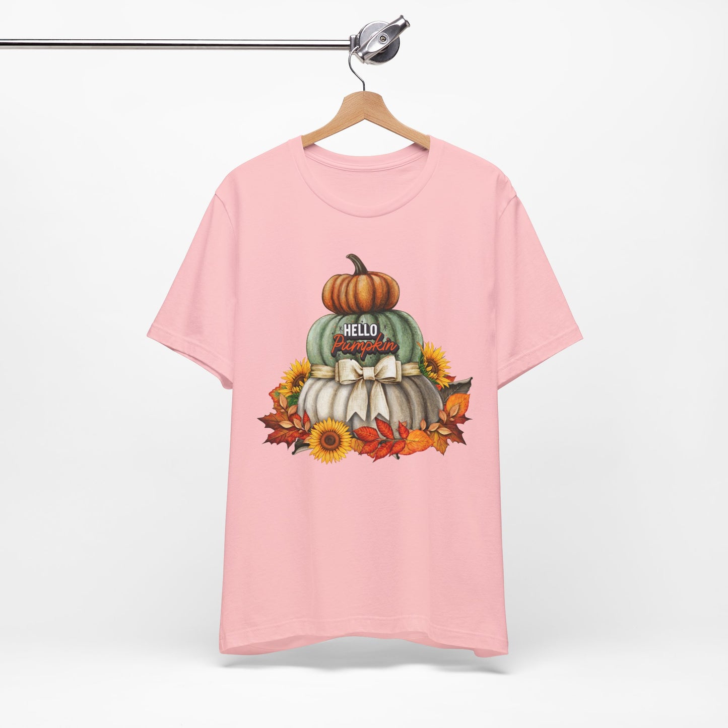 Hello Pumpkin Thanksgiving T-shirt, Happy thanksgiving 2024 T-shirt, Thanksgiving Gift,Turkey Shirt, Family Thanksgiving, Holiday Outfit.