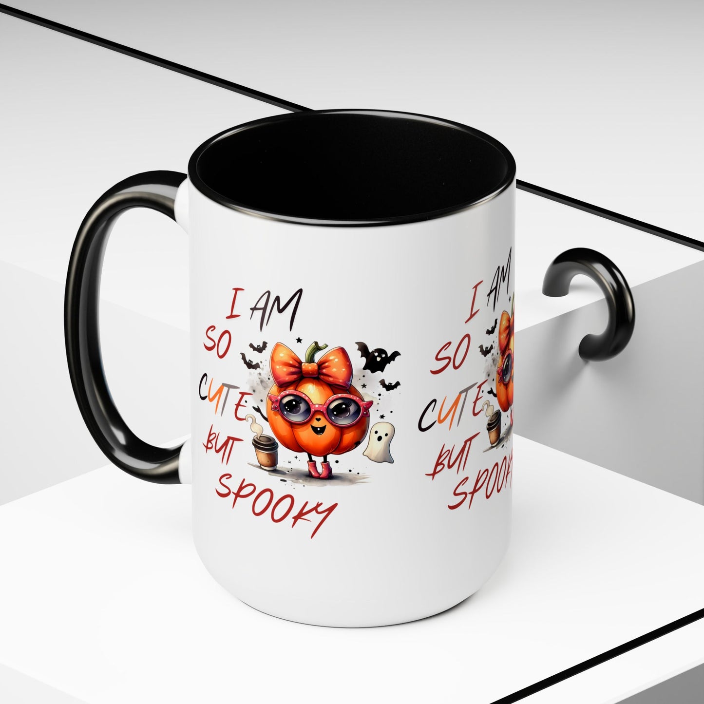 I Am So Cute But Spooky Halloween Coffee Mug,  Let's Go Halloween Coffee Mug, Trick or Treat Halloween Coffee Mug, Cute Skeleton Coffee Mug, Spooky Season Halloween Coffee Mug.