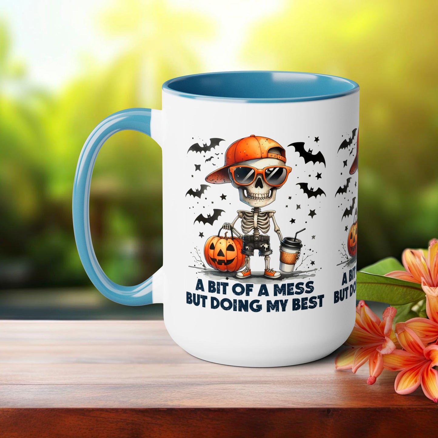 Happy Halloween Coffee Mug,  Let's Go Halloween Coffee Mug, Trick or Treat Halloween Coffee Mug, Cute Skeleton Coffee Mug, Spooky Season Halloween Coffee Mug.