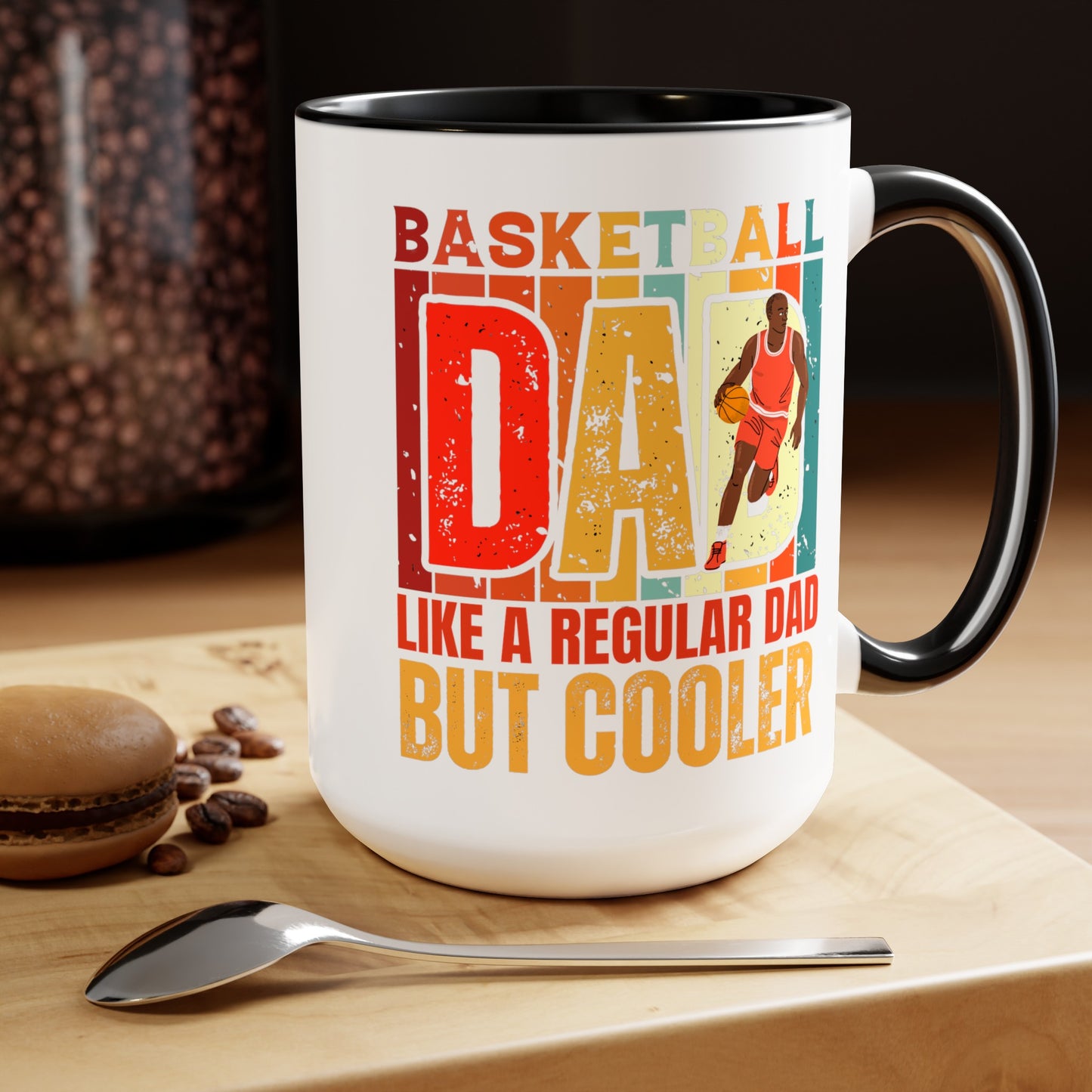 Happy father's dayTow-Tone Coffee Mug.15oz, Gift for Dad, Daddy's Coffee Mug