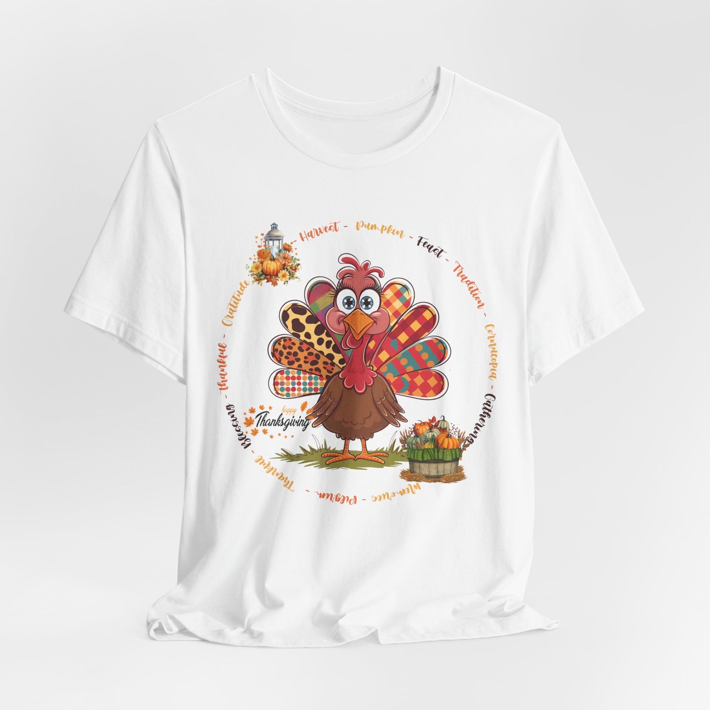 Happy Thanksgiving T-shirt, Happy thanksgiving 2024 T-shirt, Thanksgiving Gift,Turkey Shirt, Family Thanksgiving, Holiday Outfit.