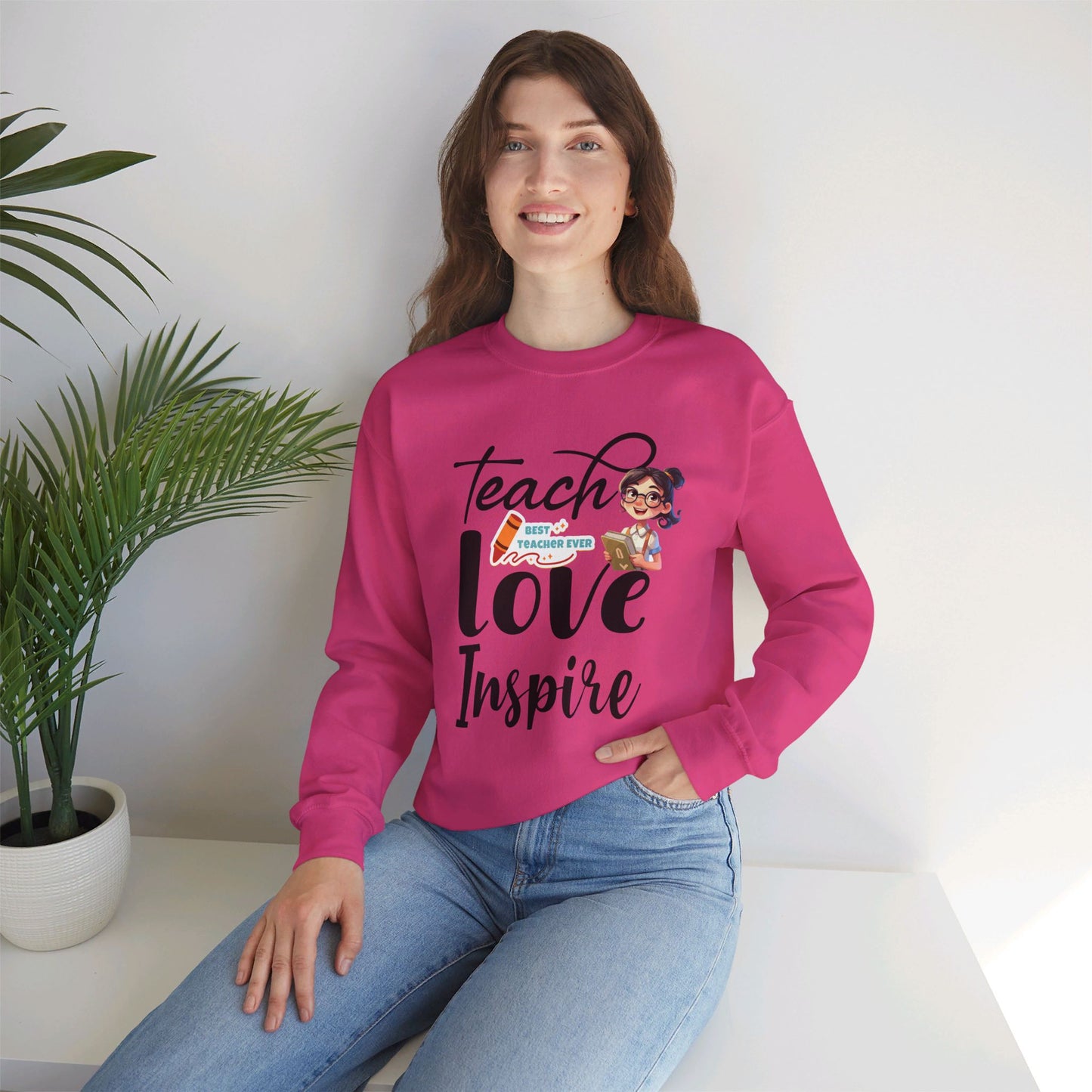 We Love Teachers Sweatshirt, Back To school unisex heavy blend crewneck sweatshirt, Teacher Back To school  Sweatshirt. First Day Vibes Sweatshirt.