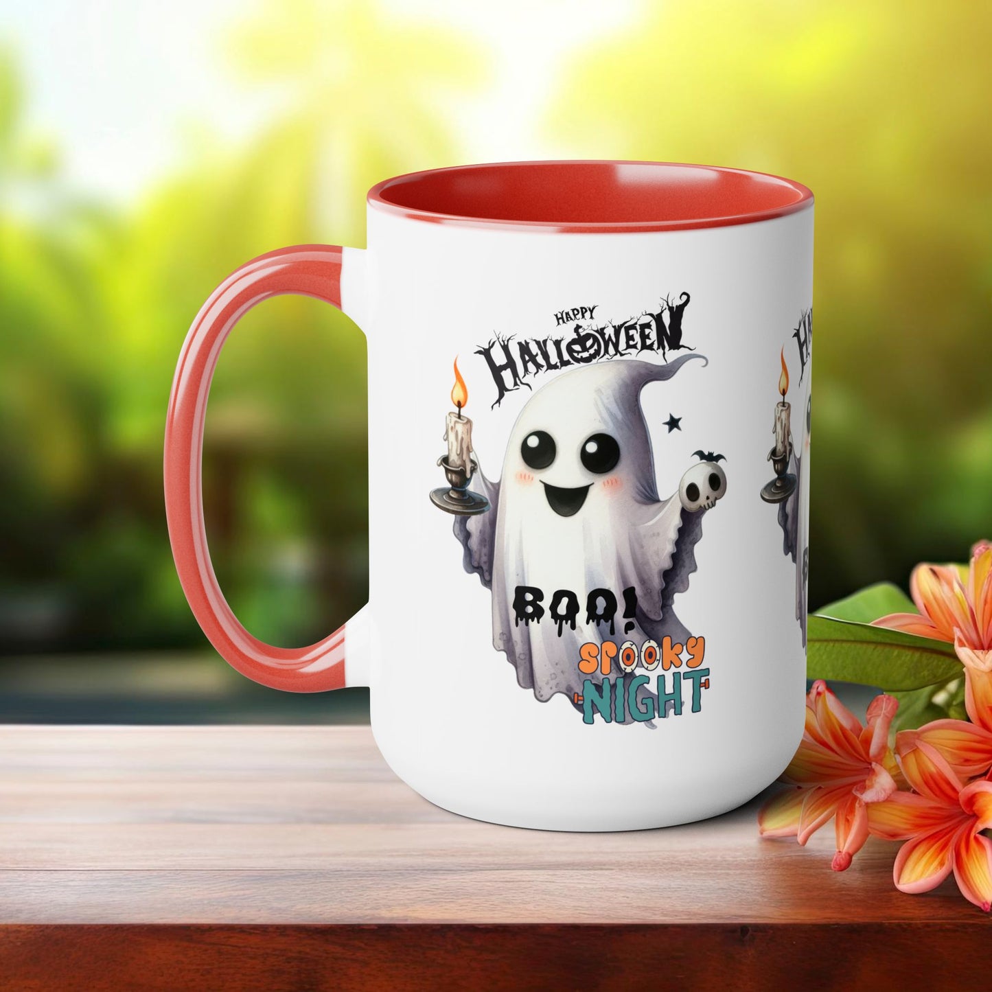 Spooky Night Halloween Coffee Mug,  Let's Go Halloween Coffee Mug, Trick or Treat Halloween Coffee Mug, Cute Skeleton Coffee Mug, Spooky Season Halloween Coffee Mug.