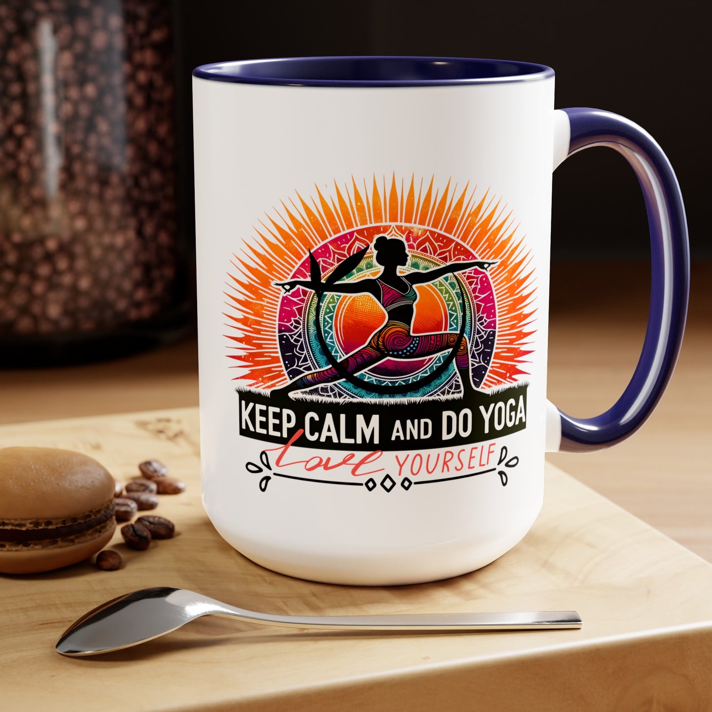 Keep Calm And Do Yoga Coffee Mug, Cute Yoga Coffee Mug, Yoga lovers Coffee Mug, Yoga Instructor Gift, Gift For Yoga lover, Gift For Yogi.