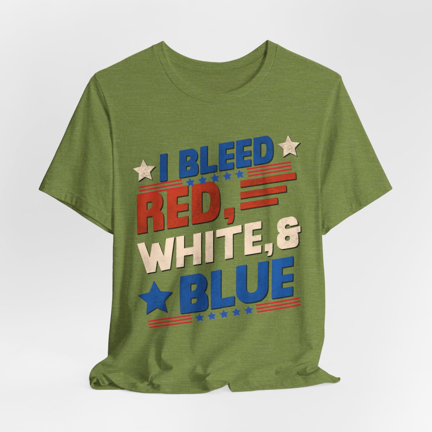 4th of July T-shirt, Red White Blue T-Shirt, Fourth of July unisex jersey short sleeve.