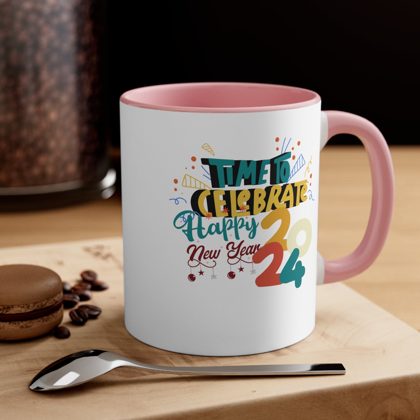 Happy New Year Accent Coffee Mug, 11oz