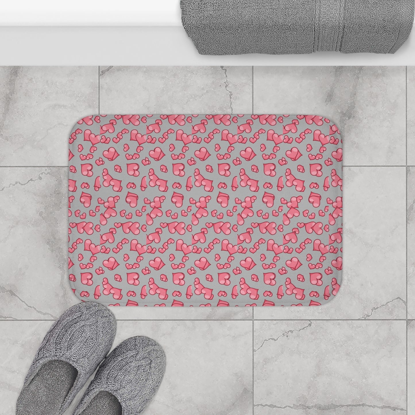 Happy Valentines Day Bath Mat