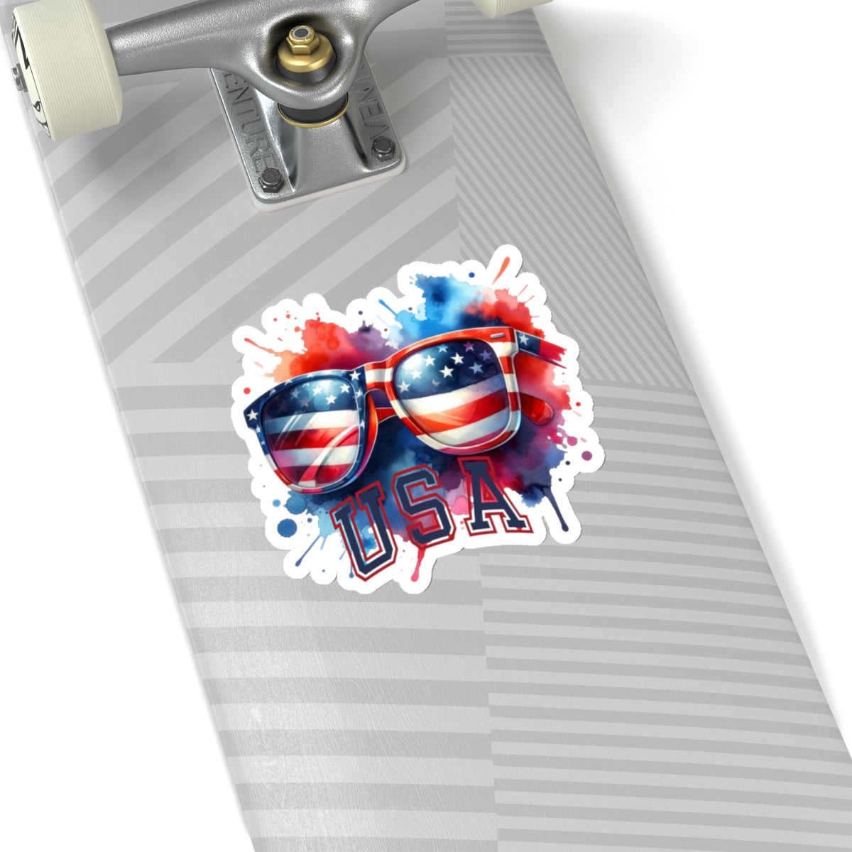 Happy 4th Of July Kiss-Cut Stickers, America, Flag, Peace Love America. Proud To Be An American, Red White Blue stickers. USA Stickers.