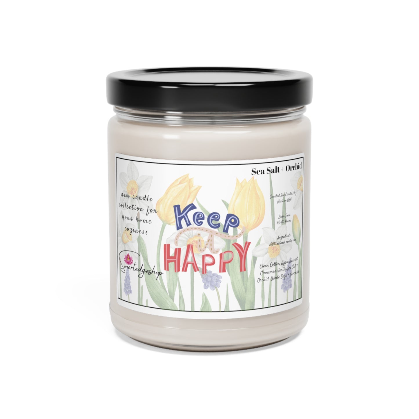 Spring Time  Scented Soy Candle, 9oz