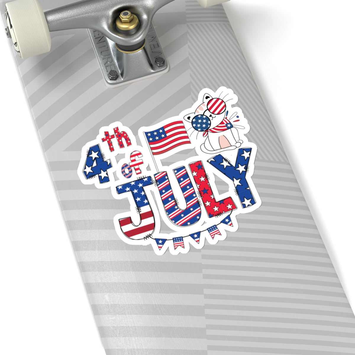 Happy 4th Of July Kiss-Cut Stickers, America, Flag, Peace Love America. Proud To Be An American, Red White Blue stickers. United Fourth of July Stickers.