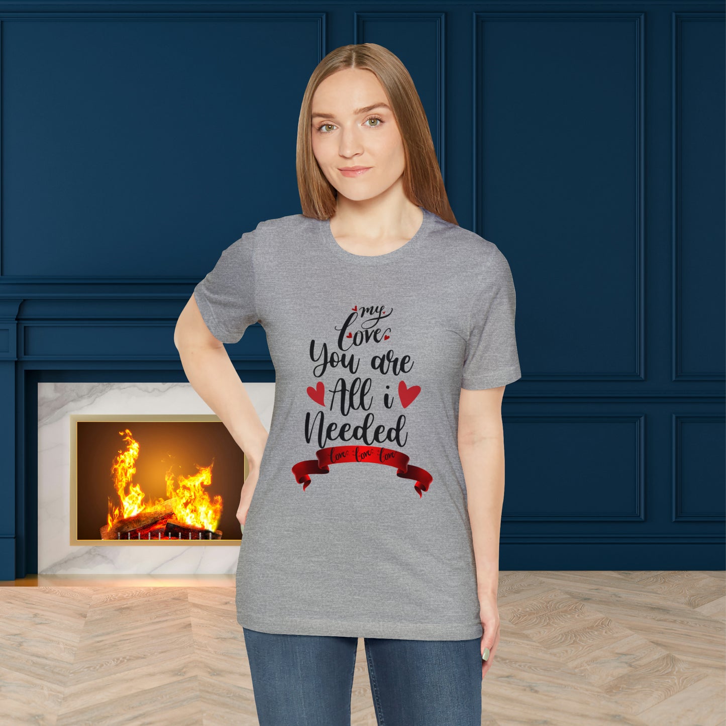 Happy valentines day Unisex Jersey Short Sleeve Tee