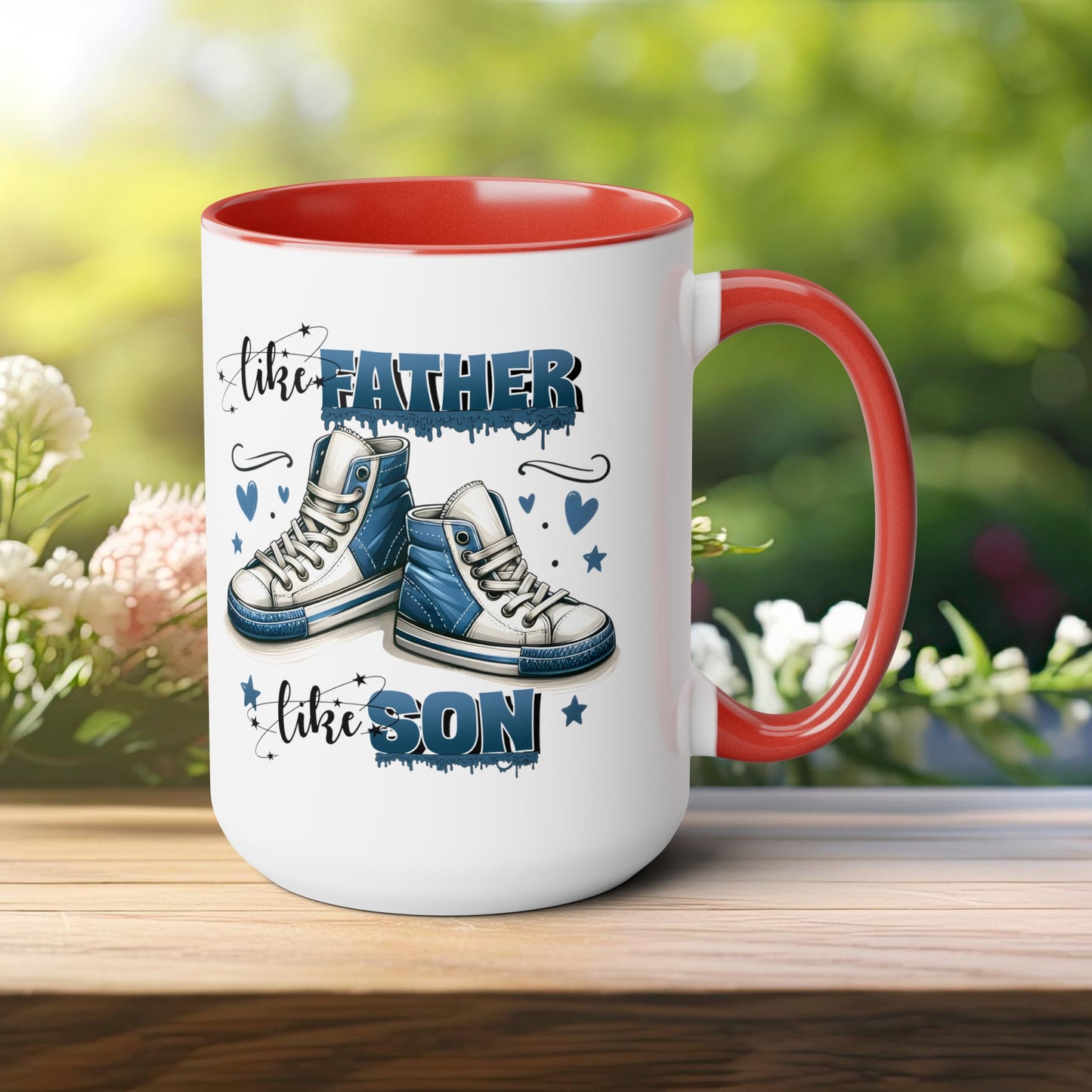 Happy father's dayTow-Tone Coffee Mug.15oz, Gift for Dad, Daddy's Coffee Mug