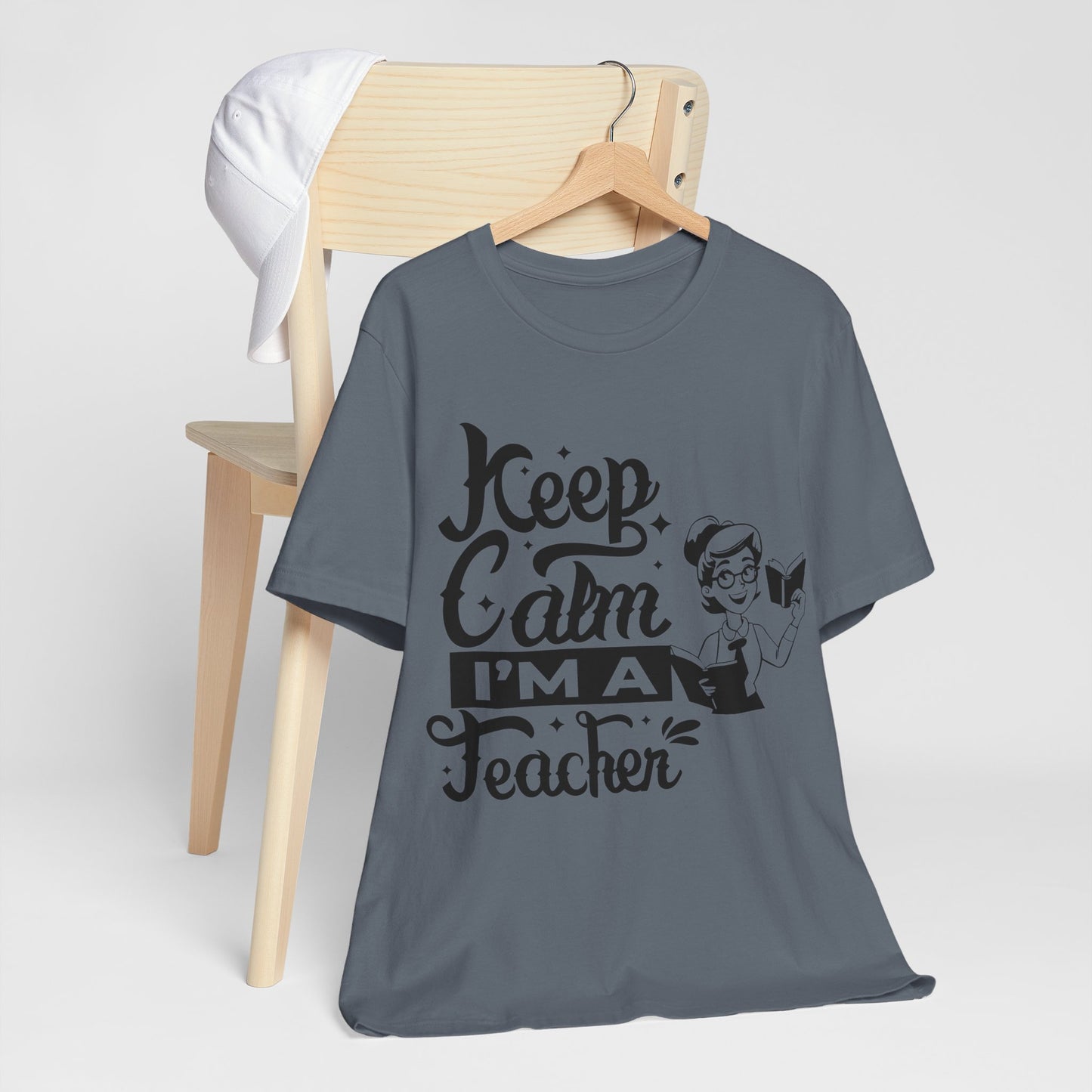 Keep Calm I Am A Teacher T-Shirt, Back To School T-Shirt, Teach Love Inspire Teacher Shirt, Teacher Back To school unisex jersey short sleeve.First Day Vibes T-Shirt.