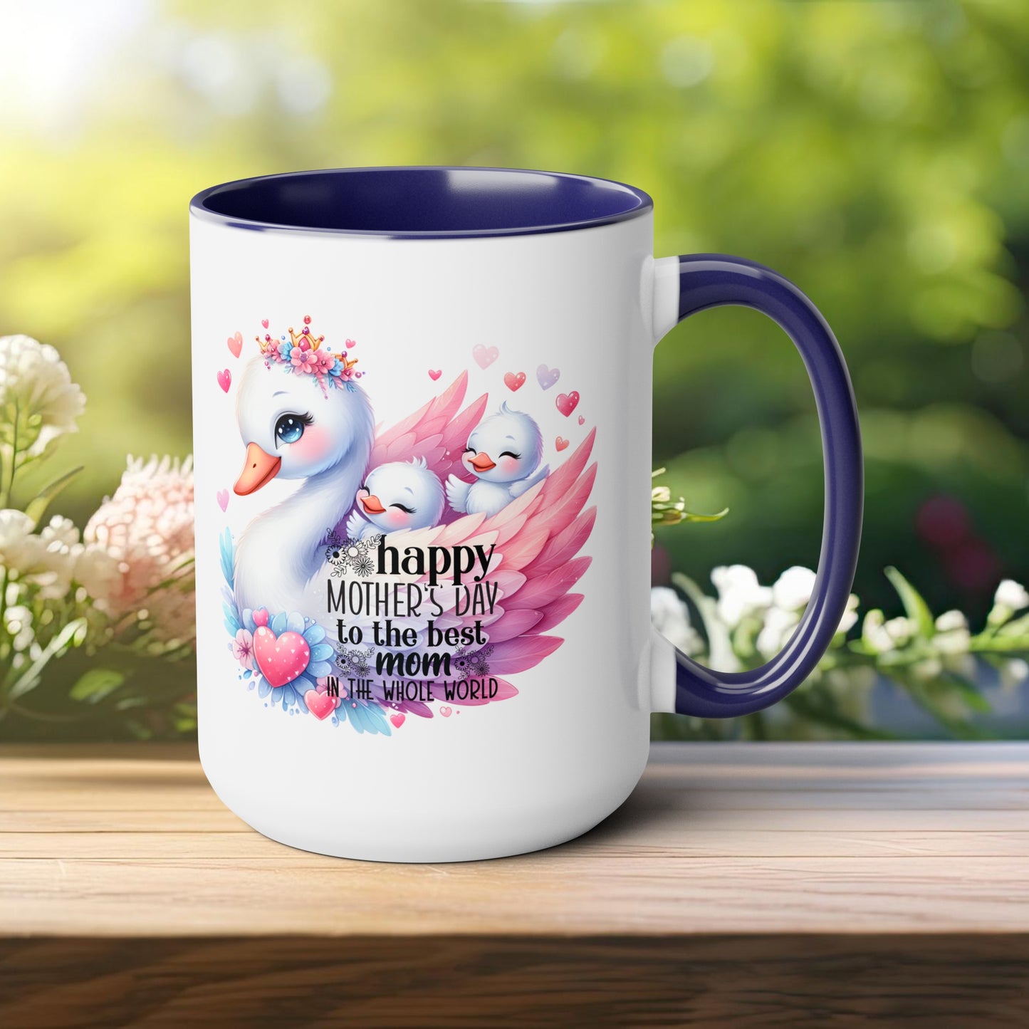 Happy Mother's dayTow-Tone Coffee Mug.15oz, Gift for mom, Mama's Coffee Mug