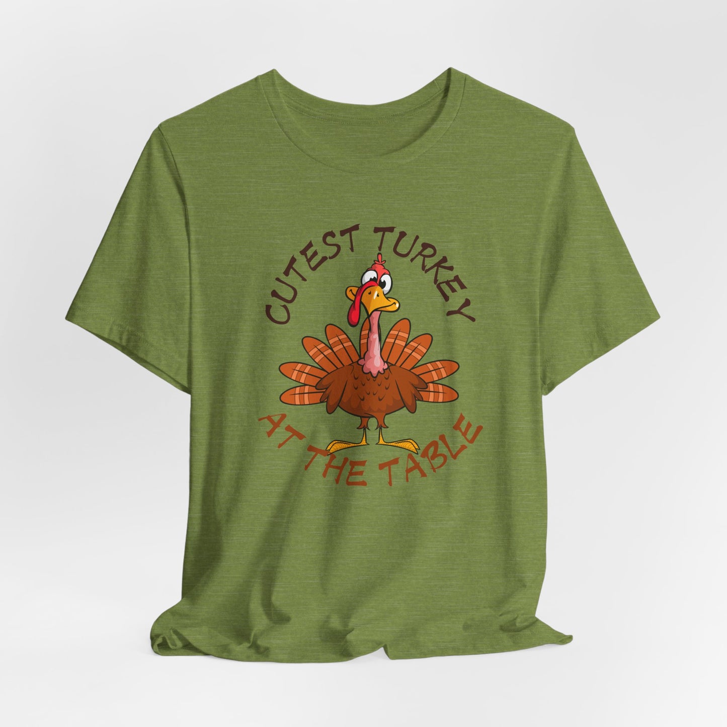 Cutest Turkey At The Table T-shirt, Happy Thanksgiving T-shirt, Happy thanksgiving 2024 T-shirt, Thanksgiving Gift,Turkey Shirt, Family Thanksgiving, Holiday Outfit.