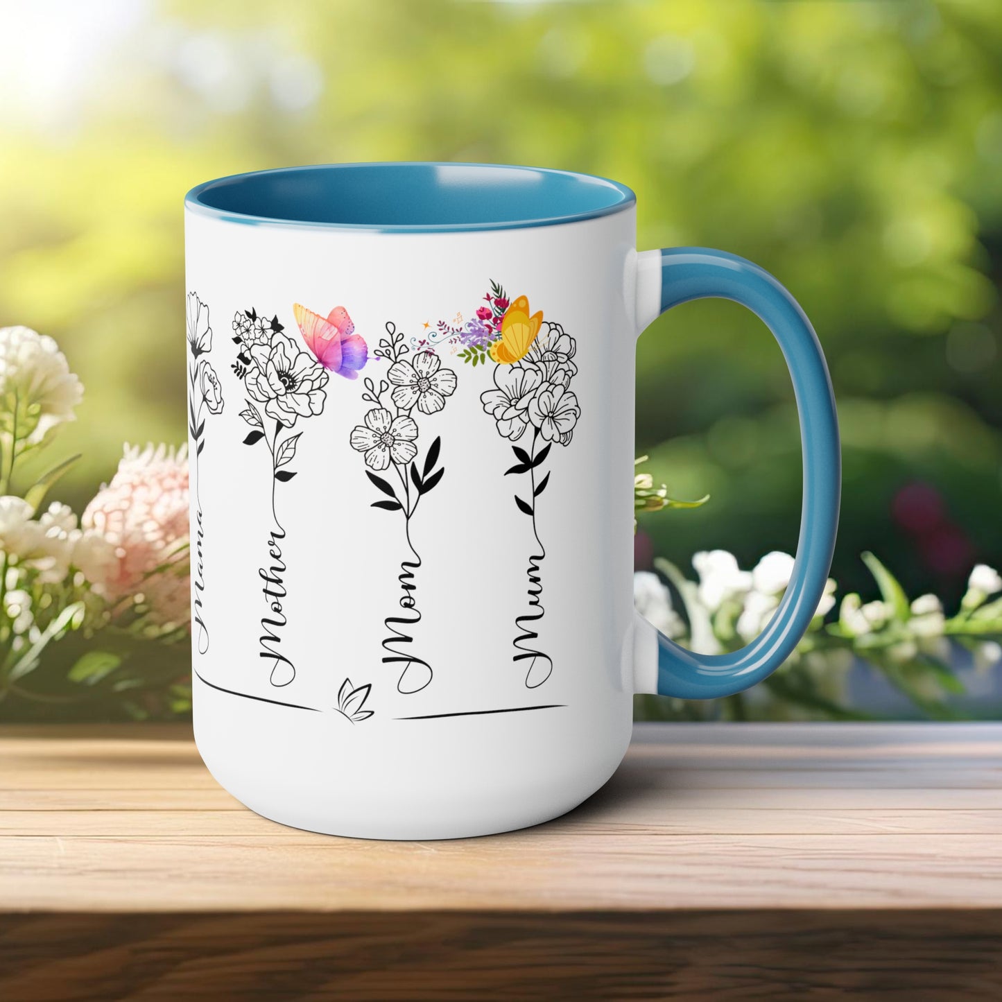 Happy Mother's dayTow-Tone Coffee Mug.15oz, Gift for mom, Mama's Coffee Mug