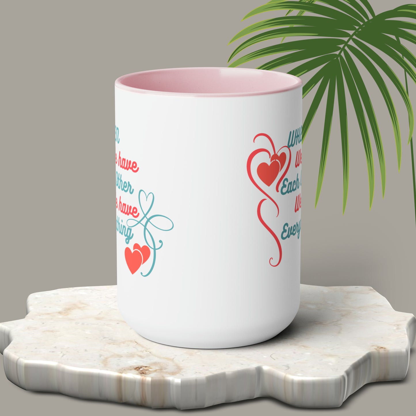 Happy valentines day Two-Tone Coffee Mugs, 15oz