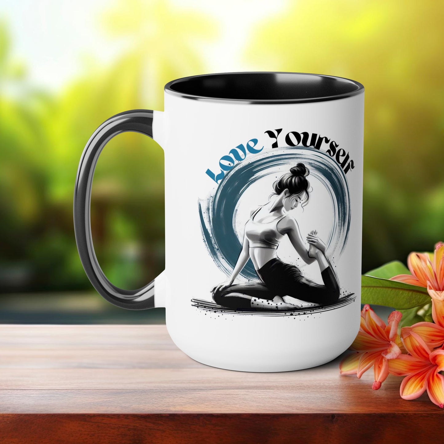 Love Yourself Yoga Coffee Mug, Cute Yoga Coffee Mug, Yoga lovers Coffee Mug, Yoga Instructor Gift, Gift For Yoga lover, Gift For Yogi.