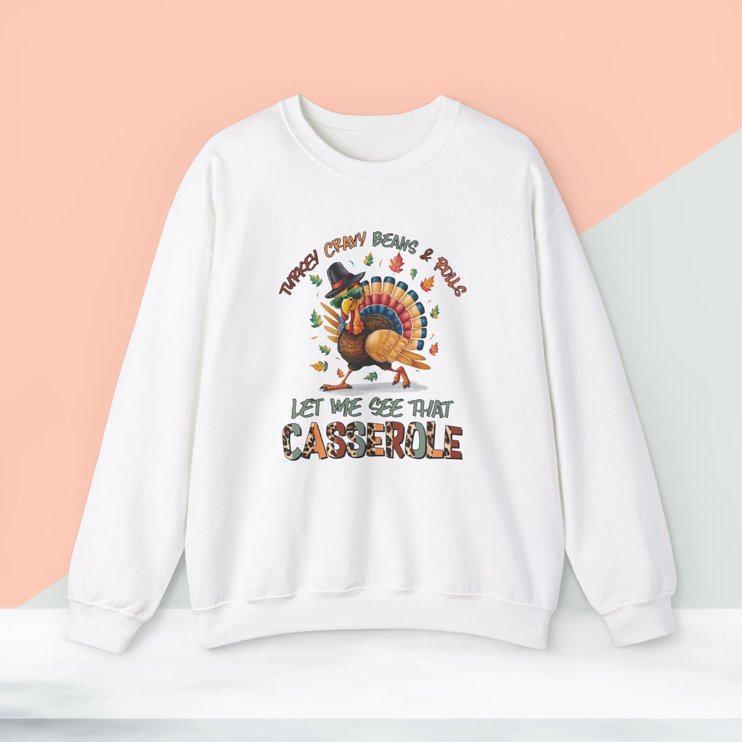 Turkey Sweatshirt, HappyThanksgiving Day Sweatshirt - Unisex Heavy Blend, Happy Thanksgiving2024 Sweatshirt, Thanksgiving Gift, Festive Sweatshirt.