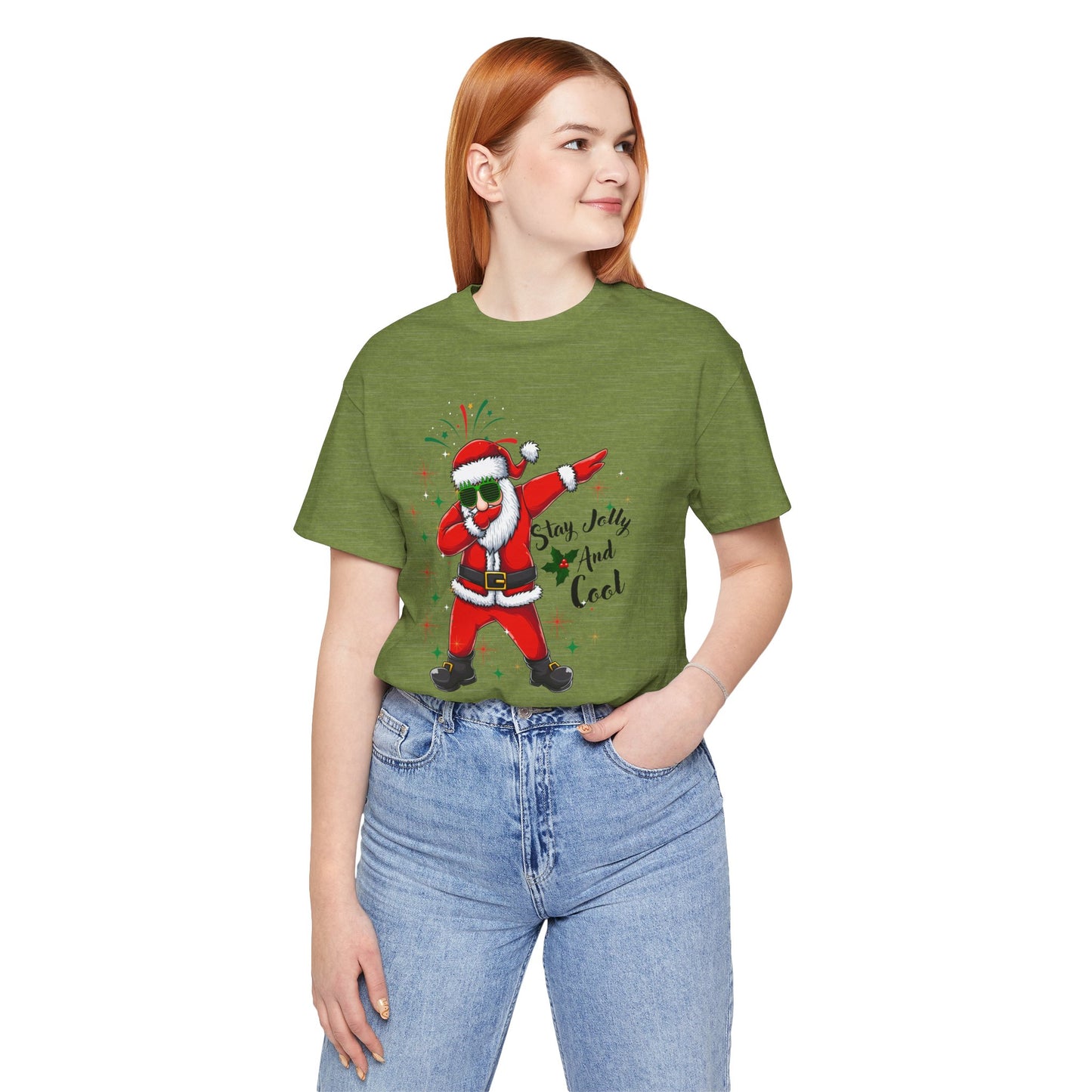 Stay Jolly And Cool Christmas Unisex Tee, Christmas Shirt, Christmas Outfit, Merry Christmas T-shirt, Merry Christmas 2024 T-shirt, Christmas Gift, Family Holiday Outfit.