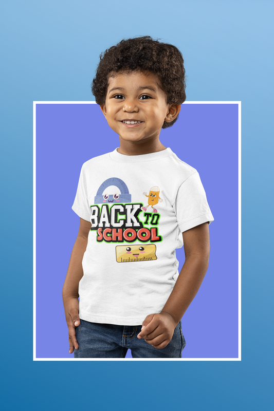 Back To School Kids Heavy Cotton™ Tee, Back to school Kids Shirt, 1st Day Of School Shirt, Back To School Cotton T-Shirt.