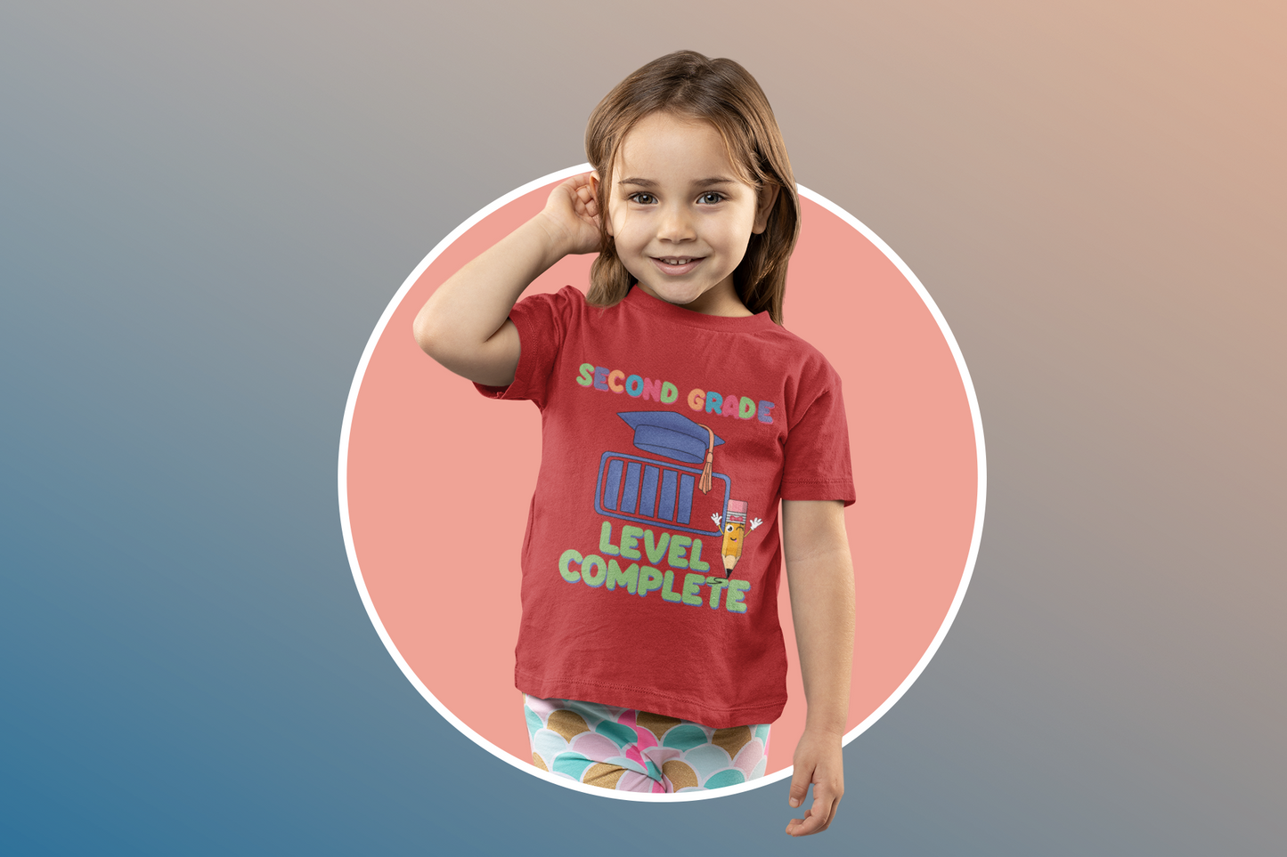 Second Grade Level Complete Back To School Kids Heavy Cotton™ Tee, Back to school Kids Shirt, 1st Day Of School Shirt, Back To School Cotton T-Shirt.