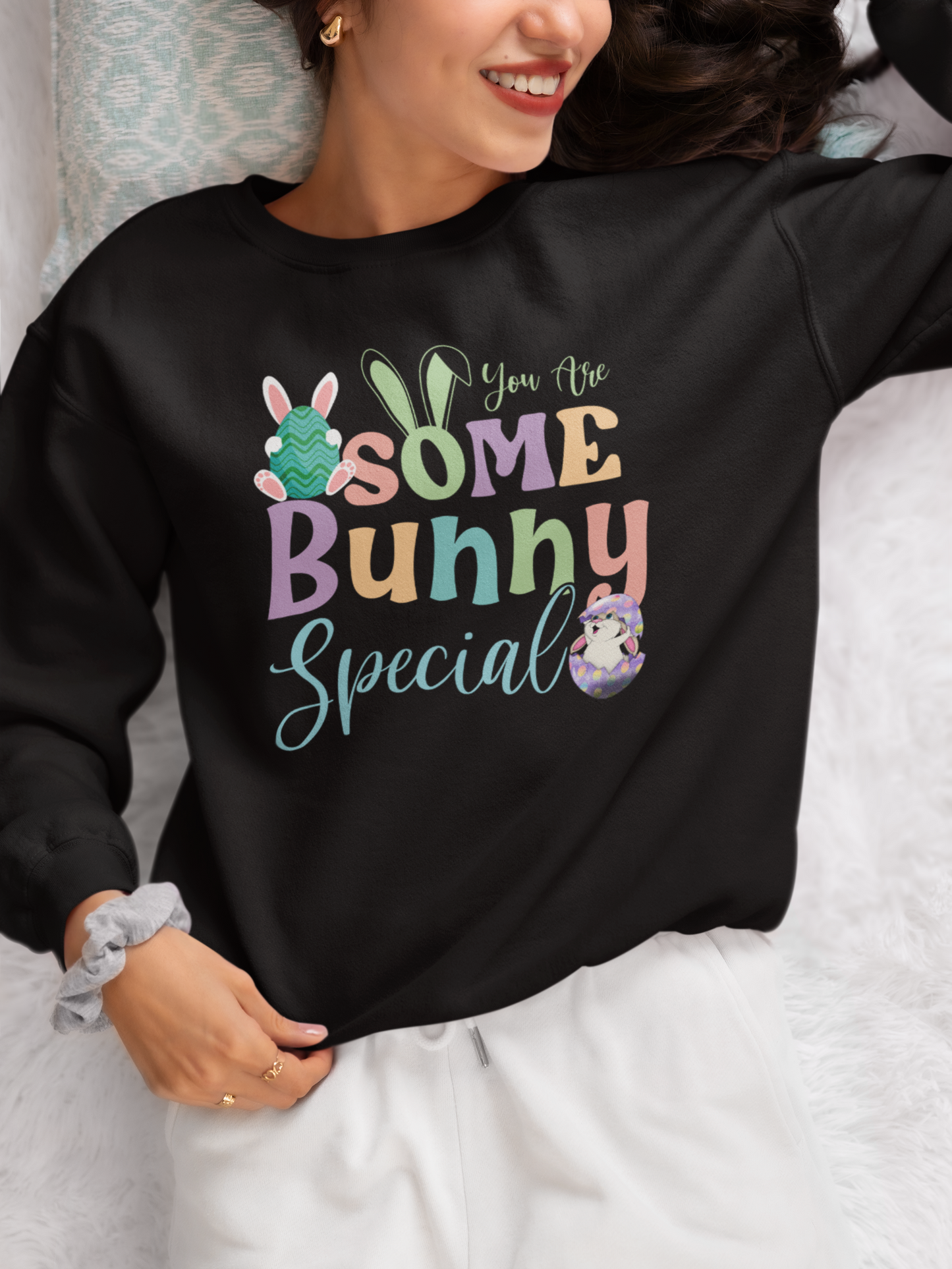 Easter Bunny Unisex Crewneck Sweatshirt