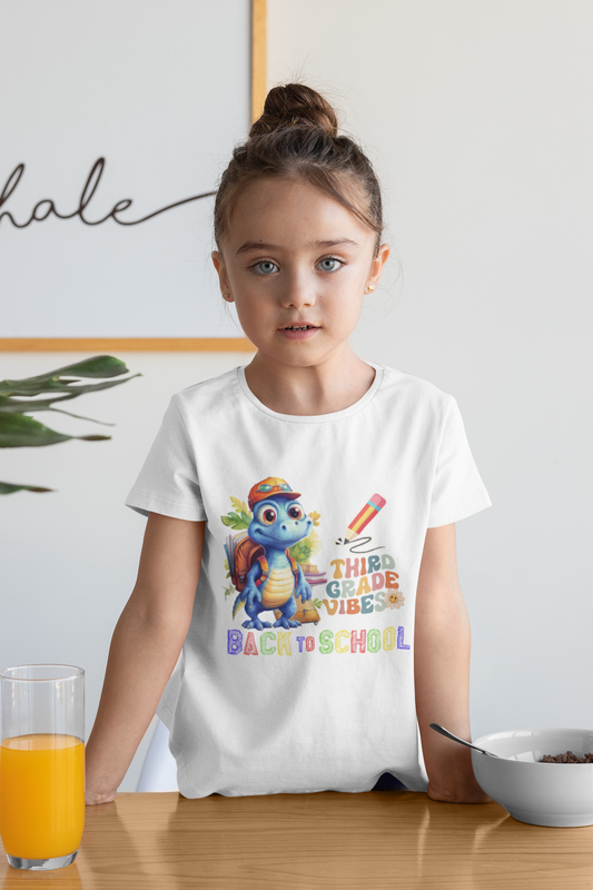 Third Grade Vibes Kids T-Shirt, Ready To Rule The School Kids Shirt, Back To School Kids Heavy Cotton™ Tee, Back to school Kids Shirt, 1st Day Of School Shirt, Back To School Cotton T-Shirt.