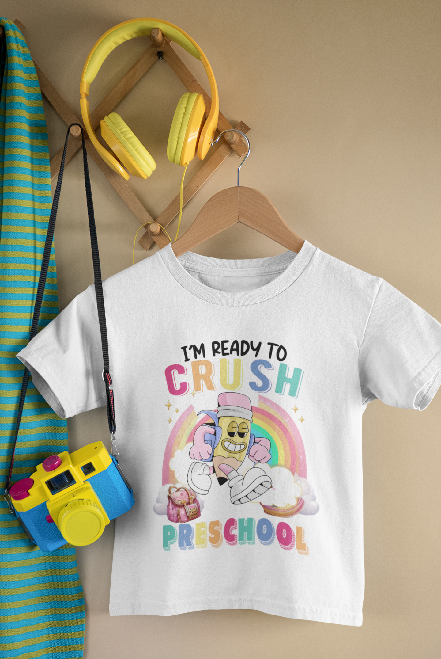 I Am Ready To Crush Preschool Kids Shirt, Back To School Kids Heavy Cotton™ Tee, Back to school Kids Shirt, 1st Day Of School Shirt, Back To School Cotton T-Shirt.