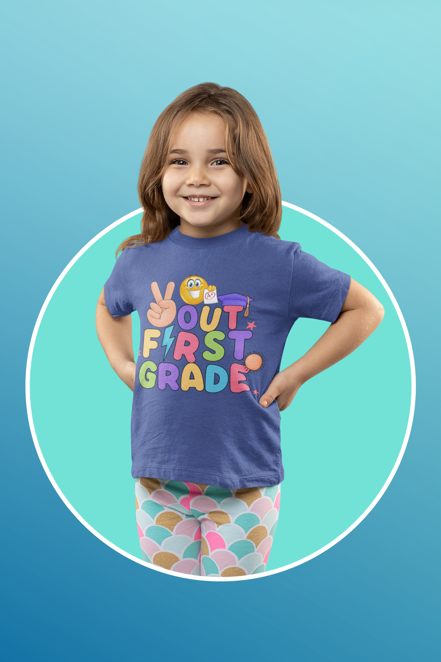 Out First Grade Back To School Kids Heavy Cotton™ Tee, Back to school Kids Shirt, 1st Day Of School Shirt, Back To School Cotton T-Shirt.