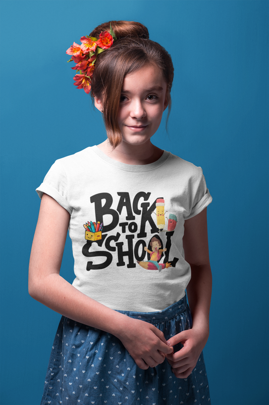 Back To School Kids Heavy Cotton™ Tee, Back to school Kids Shirt, 1st Day Of School Shirt, Back To School Cotton T-Shirt.