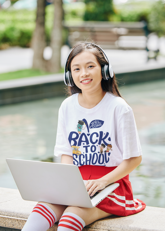 Welcome Back To School Kids Heavy Cotton™ Tee, Back to school Kids Shirt, 1st Day Of School Shirt, Back To School Cotton T-Shirt.