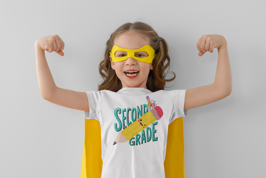 Second Grade Back To School Kids Heavy Cotton™ Tee, Back to school Kids Shirt, 1st Day Of School Shirt, Back To School Cotton T-Shirt.