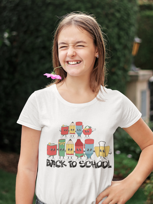 Back To School Kids Heavy Cotton™ Tee, Back to school Kids Shirt, 1st Day Of School Shirt, Back To School Cotton T-Shirt.